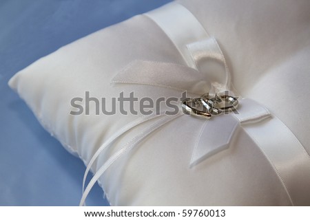 Silver Jewel Hearts On Pillow