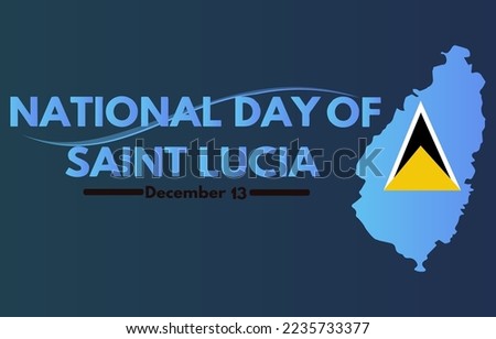 Saint Lucia national day 13 December background image eps.10