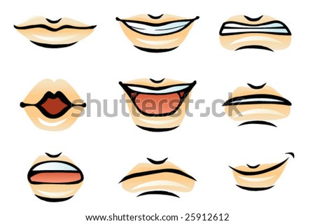 Vector Human Lips (Male) - 25912612 : Shutterstock