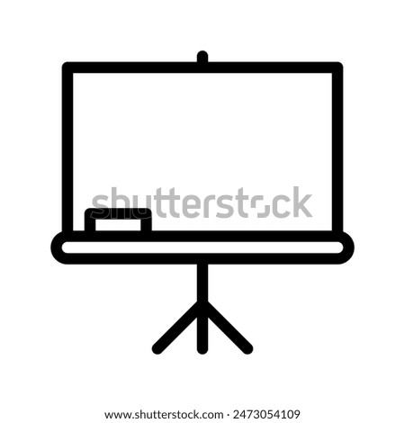 whiteboard line icon. Can be used for websites, UI and mobile apps. Vector Illustrations.