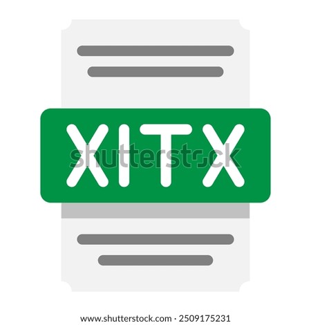 Xltx spreadsheet flat icons, suitable for website, ui and mobile app. vector illustration.