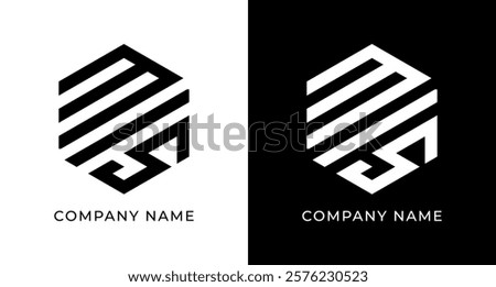 Modern MLS Letter Monogram Design for Today's Business