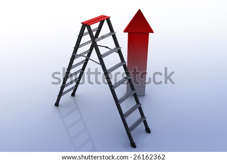 Ladder and up Arrow