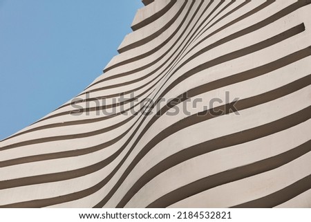 Similar – Image, Stock Photo Modern building in shape of well