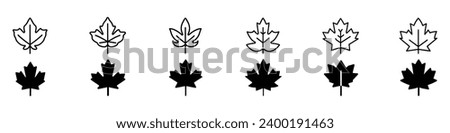 Maple leaf icon,  Canadian Maple Leaf Icon. Canada maple leafs, Canada Maple Leaf Logo,  Canada leaf isolated on white background.