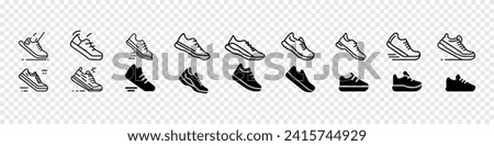 Running shoes icon, Running shoes line and glyph icon, fitness and sport, Shoe Icon. Sneakers minimal vector icons, Fitness Running Shoe Icon