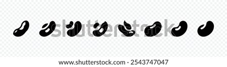 Soybean icon, bean icon, bean icon illustration isolated vector sign symbol