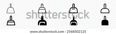 dust-pan icon. dustpan icons, Dustpan Icon set