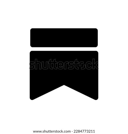 Premium bookmark icon or logo in line style. High quality sign and symbol on a white background. Vector outline pictogram for infographic, web design and app development.