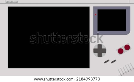 Gameboy frame for background video or live stream Nintendo DS game