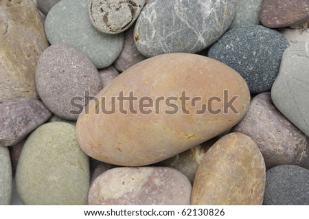 Natural colorful pebble stone texture
