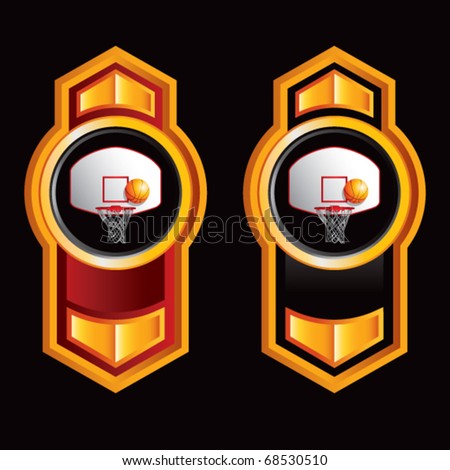 basketball goal vertical orange arrows