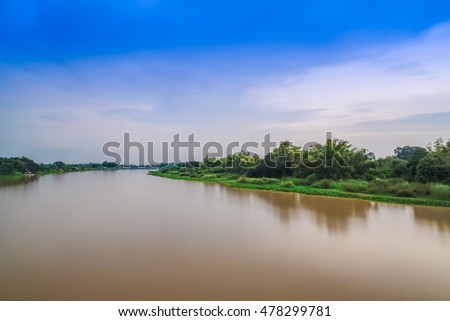 Similar – Image, Stock Photo Turbid water Forest Idyll