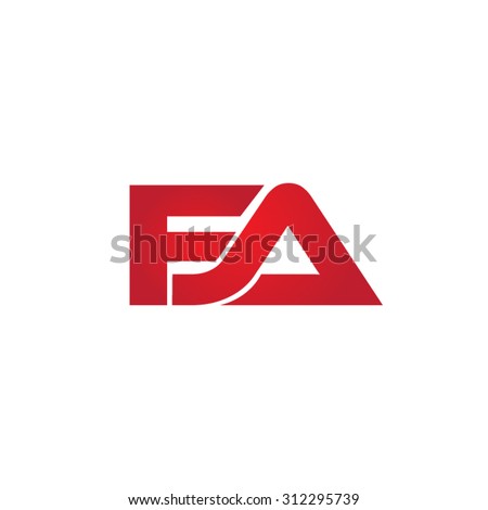 FA company linked letter logo Stock fotó © 