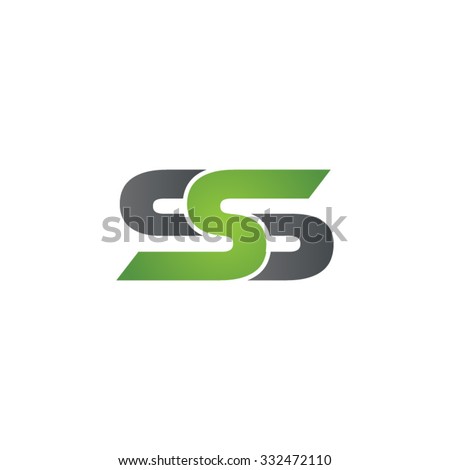 SS company linked letter logo green