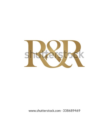 R&R Initial Logo. Ampersand Monogram Logo Stock Vector Illustration ...