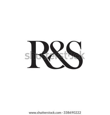 R&S Initial logo. Ampersand monogram logo Stock fotó © 