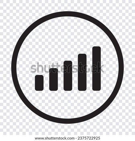 signal icon element with circle template design eps file volume icon template