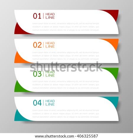 Banners template design Illustration vector business and text box infographics for presentation layout.
