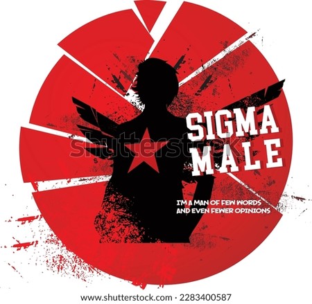 Sigma Male Vintage T-shirt Design