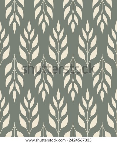vintage ogee ornate leaves seamless vector pattern pattern, textile, wallpaper, packaging, wrapping