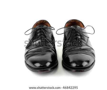 Old Black Dress Shoes Stock Photo 46842295 : Shutterstock
