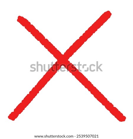 Similar – Image, Stock Photo No is written on one hand. Border, protest, defense,