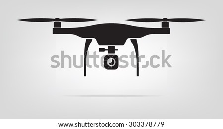 Drone for logo design fly camera and video