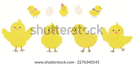 
Chick character in various poses