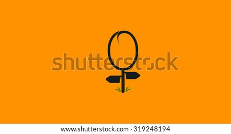 Letter O as sign, icon, logo in vector format