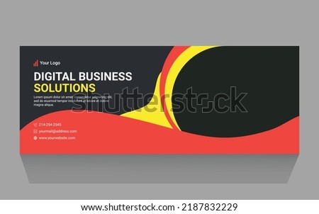 Digital Marketing Facebook Cover Banner Template