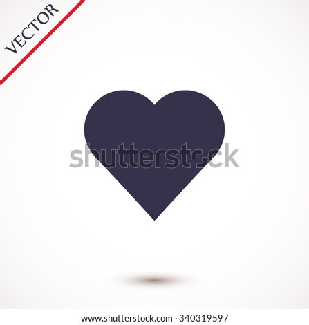 Heart Icon Stock Vector 340319597 : Shutterstock