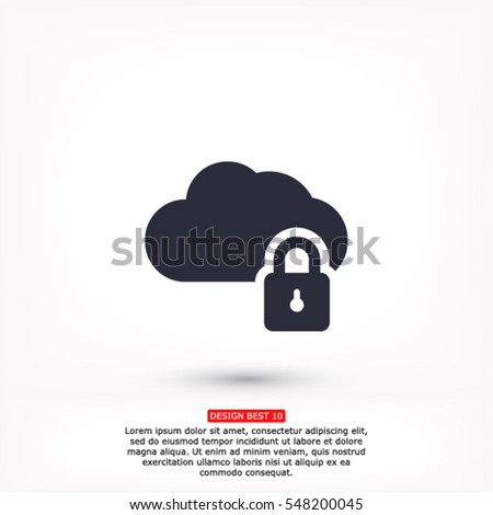 Cloud lock  icon