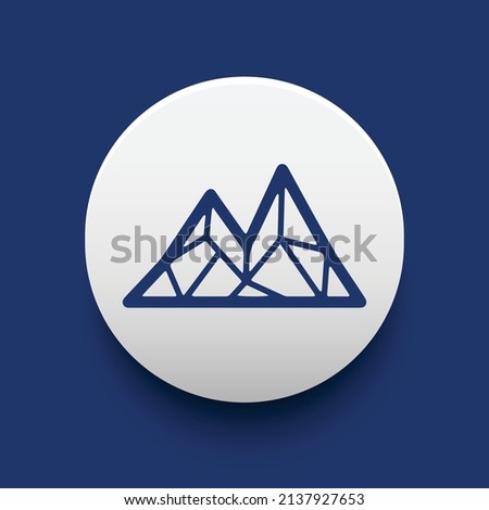 Blockchain based secure Cryptocurrency coin Mithril (MITH) icon isolated on colored background. Digital virtual money tokens. Decentralized finance technology illustration. Altcoin Vector logos.