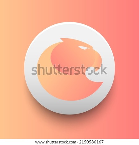 Blockchain based secure Cryptocurrency coin Aragon Court (ANJ) icon isolated on colored background. Digital currency. Altcoin symbol. Vector Illustration
