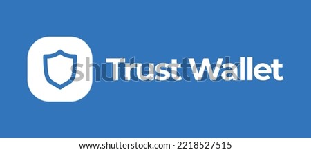 Trust Wallet Token (TWT) cryptocurrency logo and symbol vector illustration banner and background