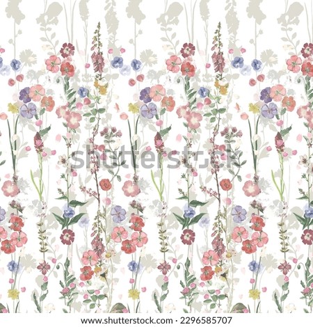 Textile and digital seamless pattern vector floral design 