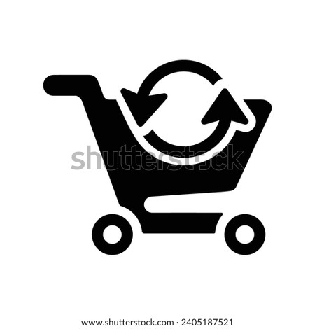 Synchronize cart, refresh, sync icon, Perfect use for print media, web, stock images, commercial use or any kind of design project.