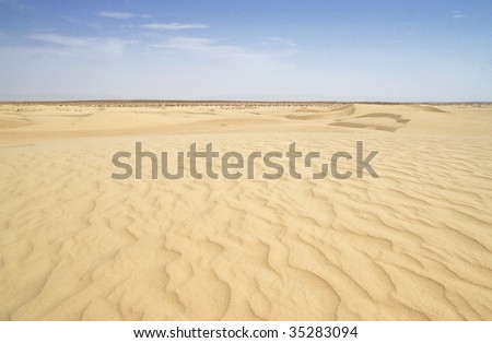 Sahara desert near the Star Wars film set