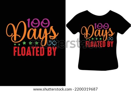 100 days floated by svg design