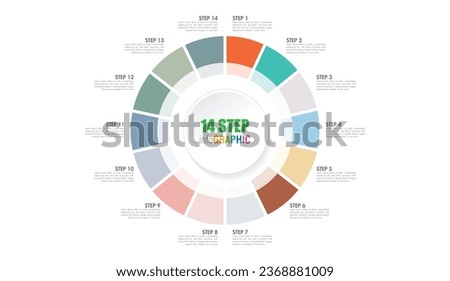 Pie chart with 10 to 20 steps. Colorful diagram collection with 10,11,12,13,14,15,16,17,18,19 sections or steps. Circle icons for infographic, business presentation. Vector illustration.