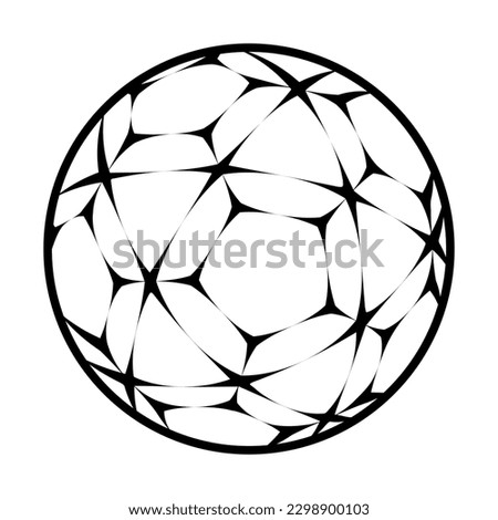 Soccer ball icon. football simple black style Vector illustration.