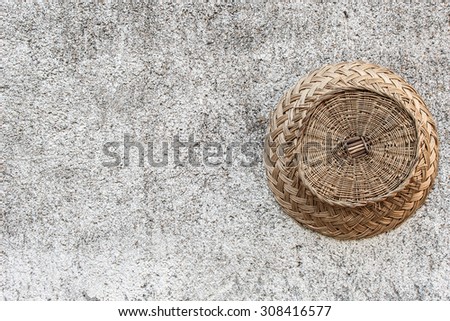 Straw Handmade Basket on Wall