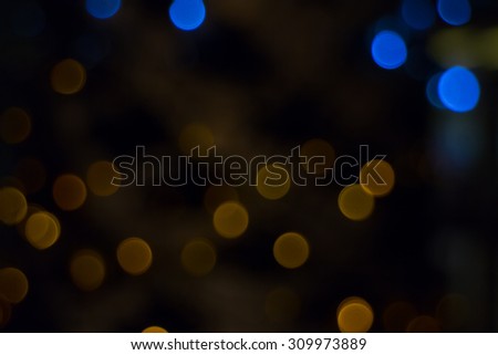 Blurred image of lights during the night (LED wall light)