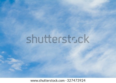 Sky clouds background, Blue sky in good weather days.