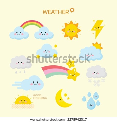 Various Cloud and Sun Weather Elements
