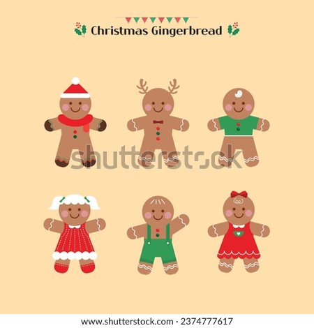 Christmas Decoration Illustration-Ginger Man Cookies