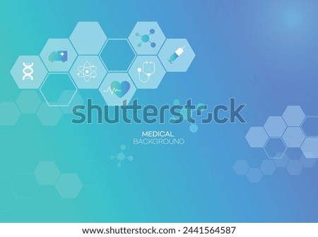 Medical and Technical Abstract Vector Illustration Background