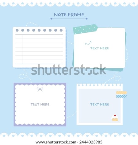 A collection of various notepad diary decorating stickers