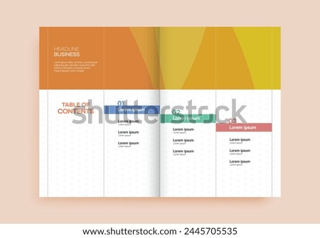 Brochure Table of Contents Template